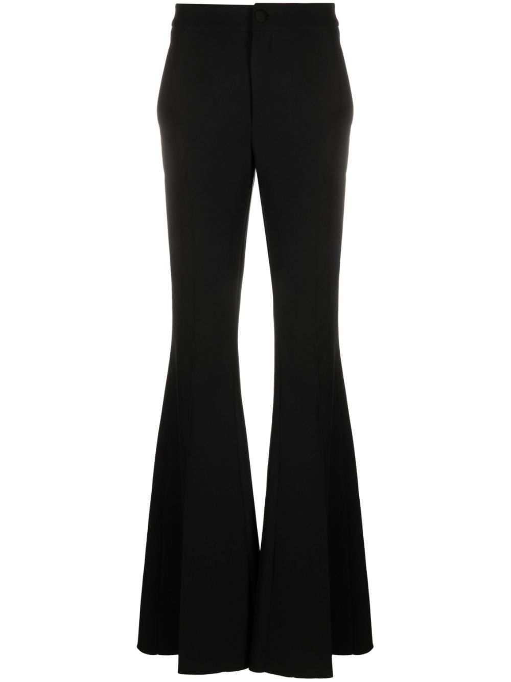 Cady high-waisted flared trousers - Black