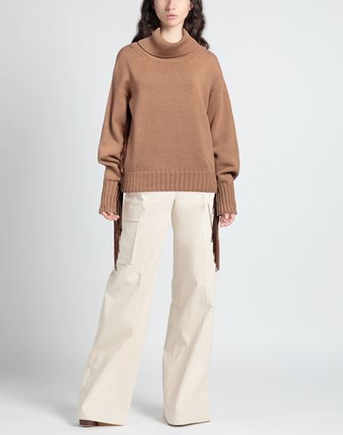 Snobby Sheep Woman Turtleneck Camel Size 10 Wool, Cashmere