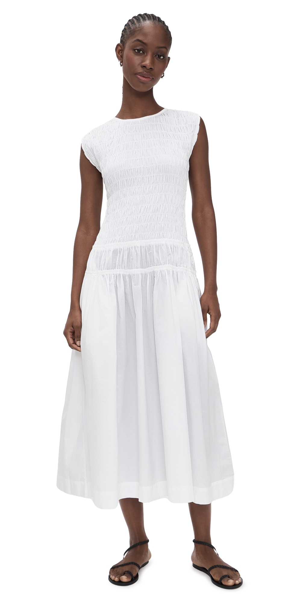 Meghna Dress White