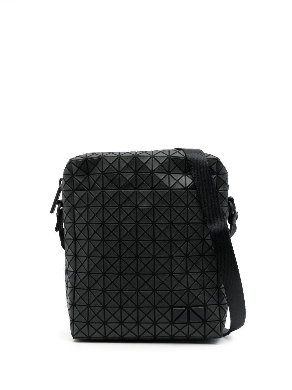 Geometric-pattern small messenger bag - Black