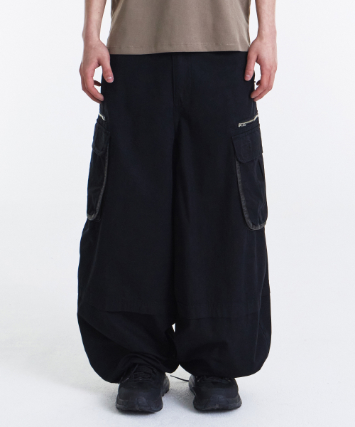 Vintage Zip Cargo Balloon Pants