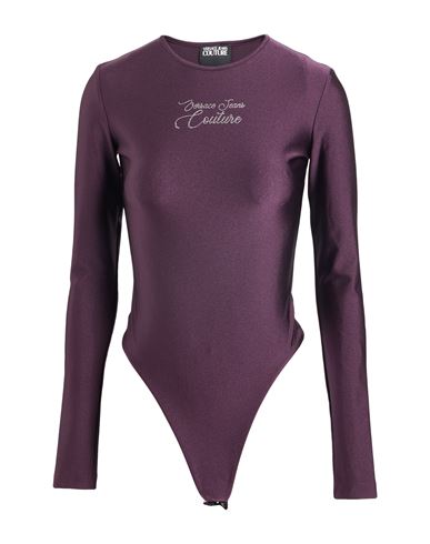 Woman Bodysuit Plum Size 12 Polyamide, Elastane