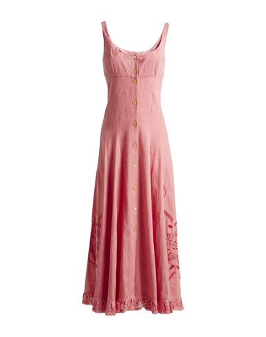 Woman Maxi dress Coral Size L Cotton
