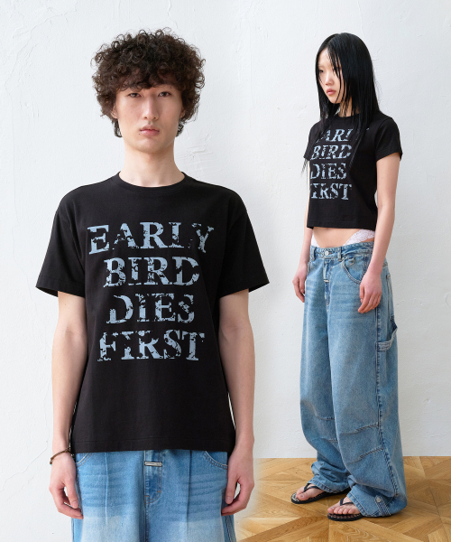 EARLY BIRD DIES TEE BLACK