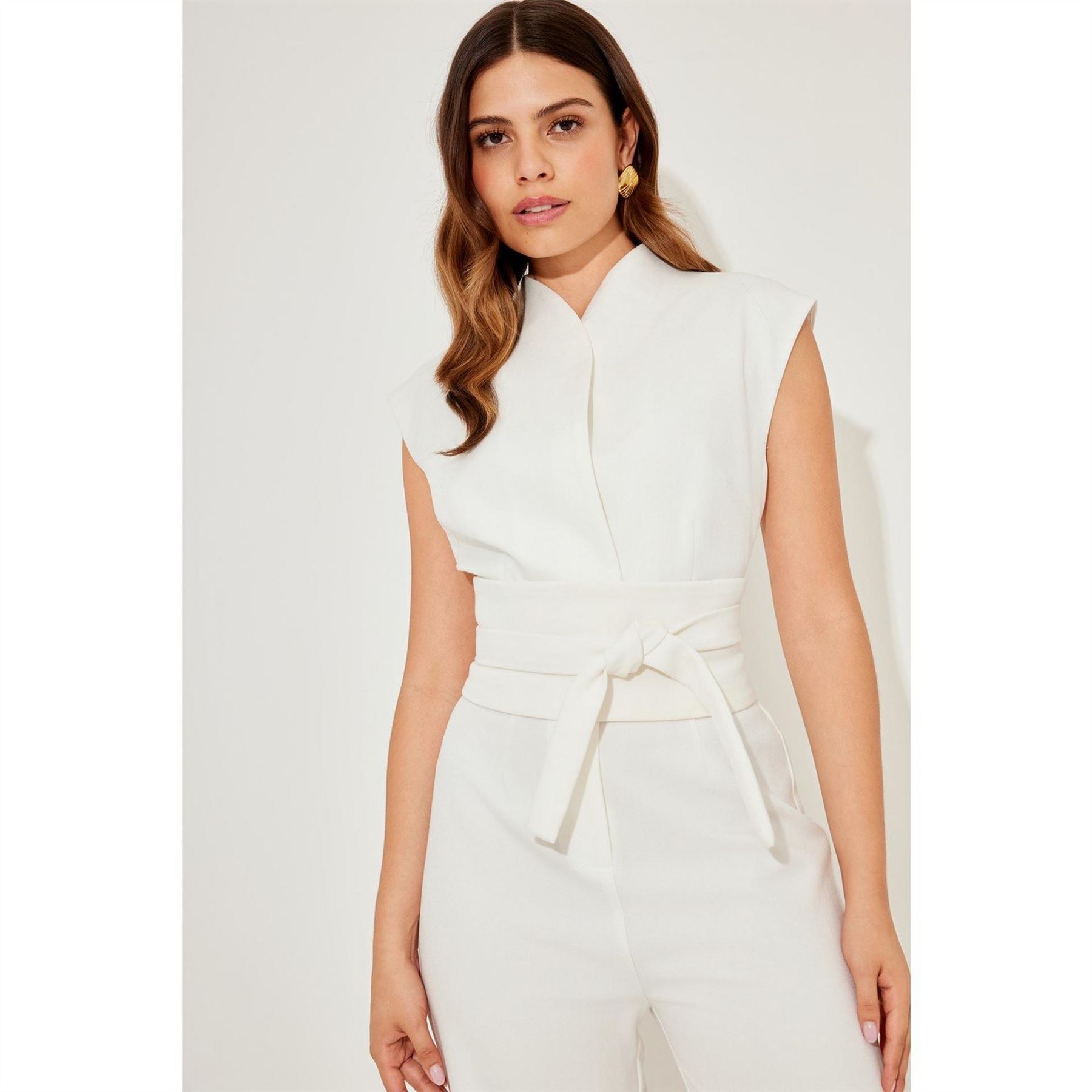 Odd Muse Womens Mus Jumpsuit T in White - X-Large