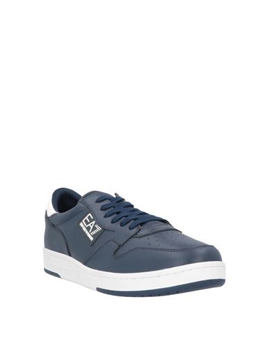 Man Sneakers Navy Size 7 Cow leather, Polyamide, Polyester, Polyurethane coated