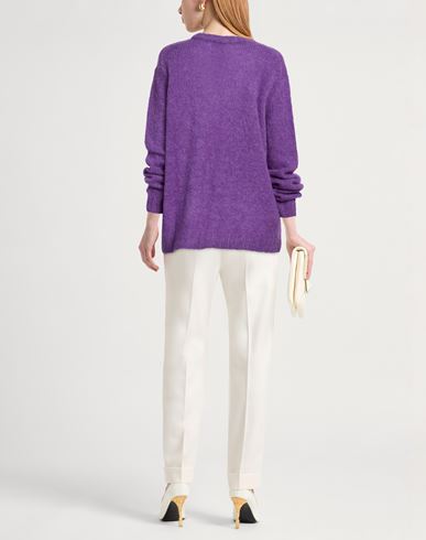 Woman Sweater Purple Size M Alpaca wool, Mohair wool, Polyamide, Elastane