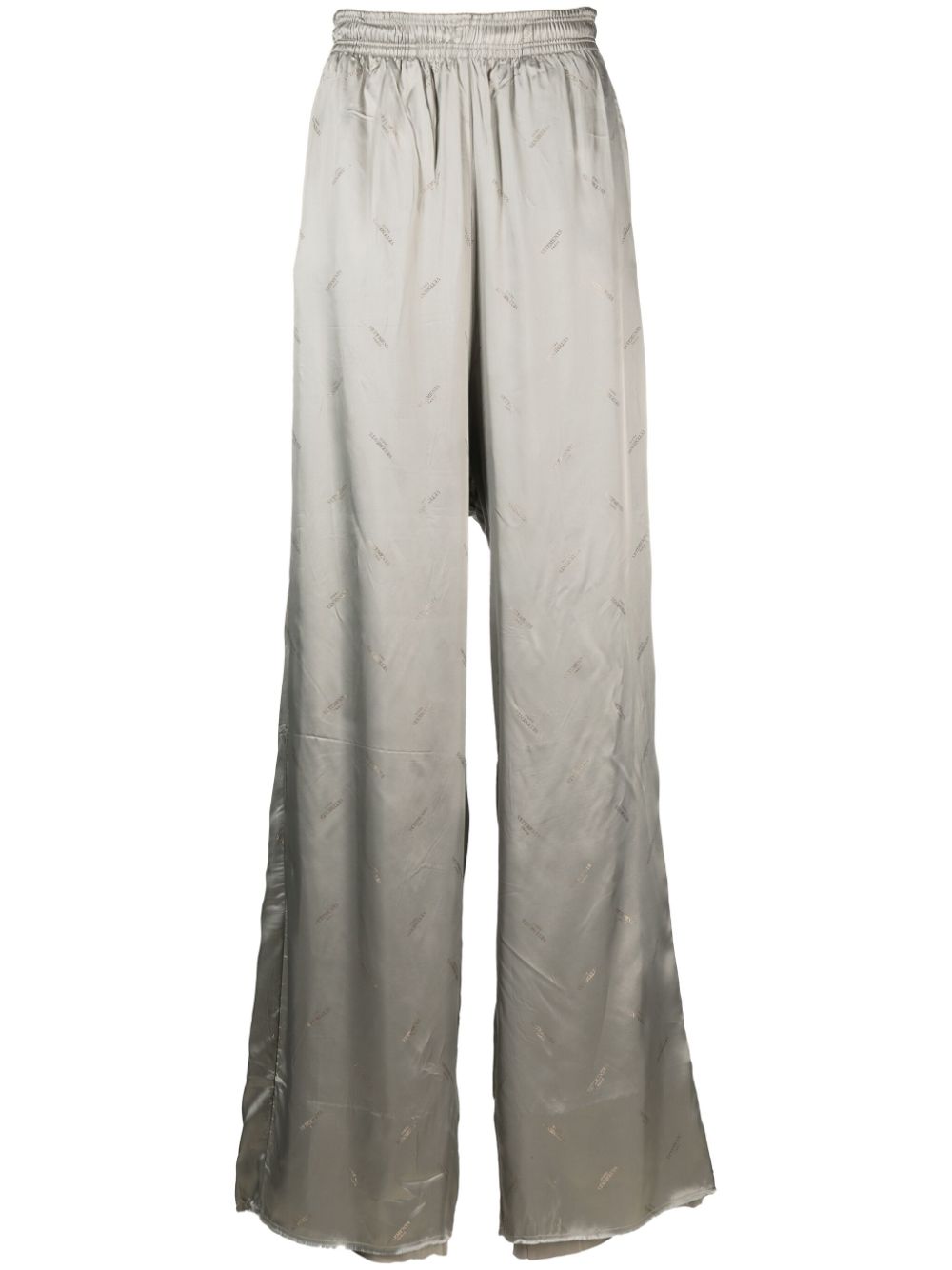Gradient wide-leg trousers - Grey
