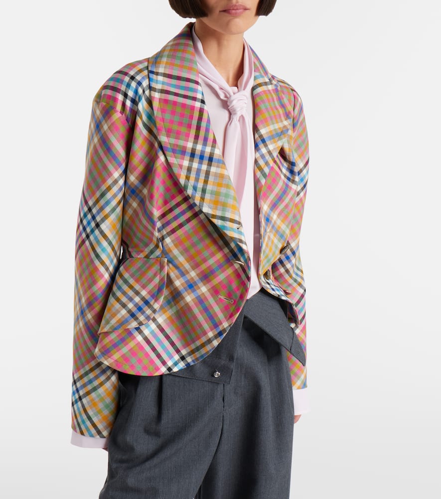 Stormy asymmetric wool blazer