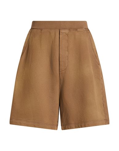 Man Shorts & Bermuda Shorts Brown Size XL Cotton