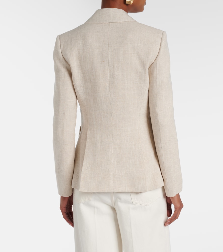 Fenice linen-blend blazer