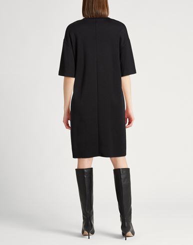 Woman Mini dress Black Size M Virgin Wool, Acrylic