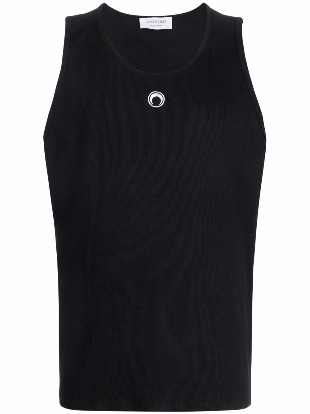 Crescent Moon logo-embroidered tank top - Black