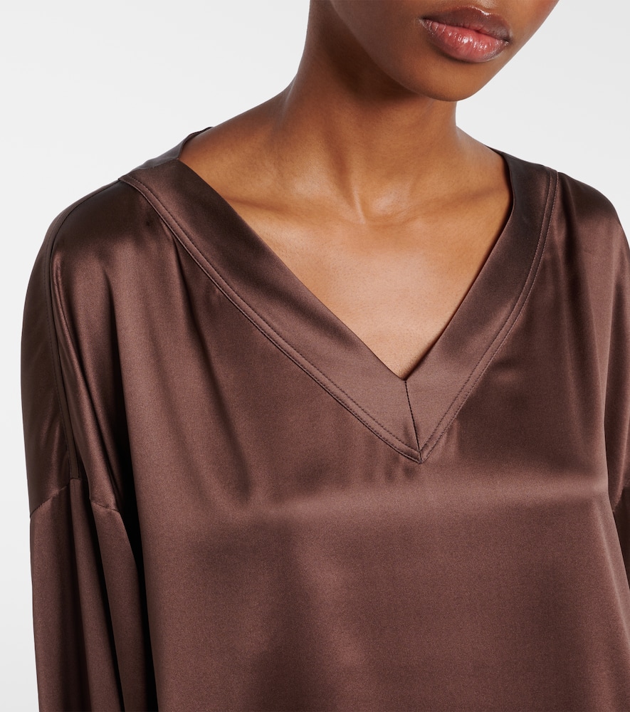 Silk satin blouse