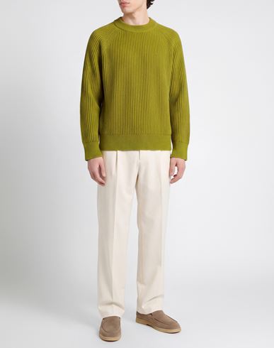 Man Sweater Lime green Size 40 Merino Wool