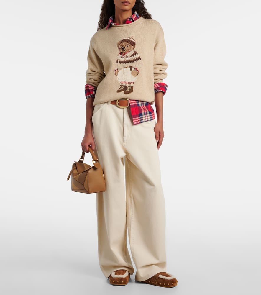 Polo Bear cotton and wool-blend sweater