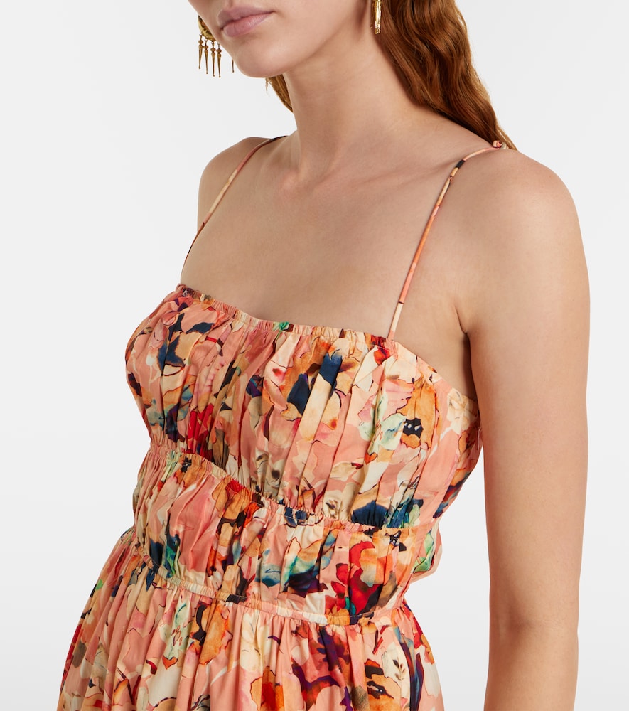 Vidri floral cotton poplin maxi dress