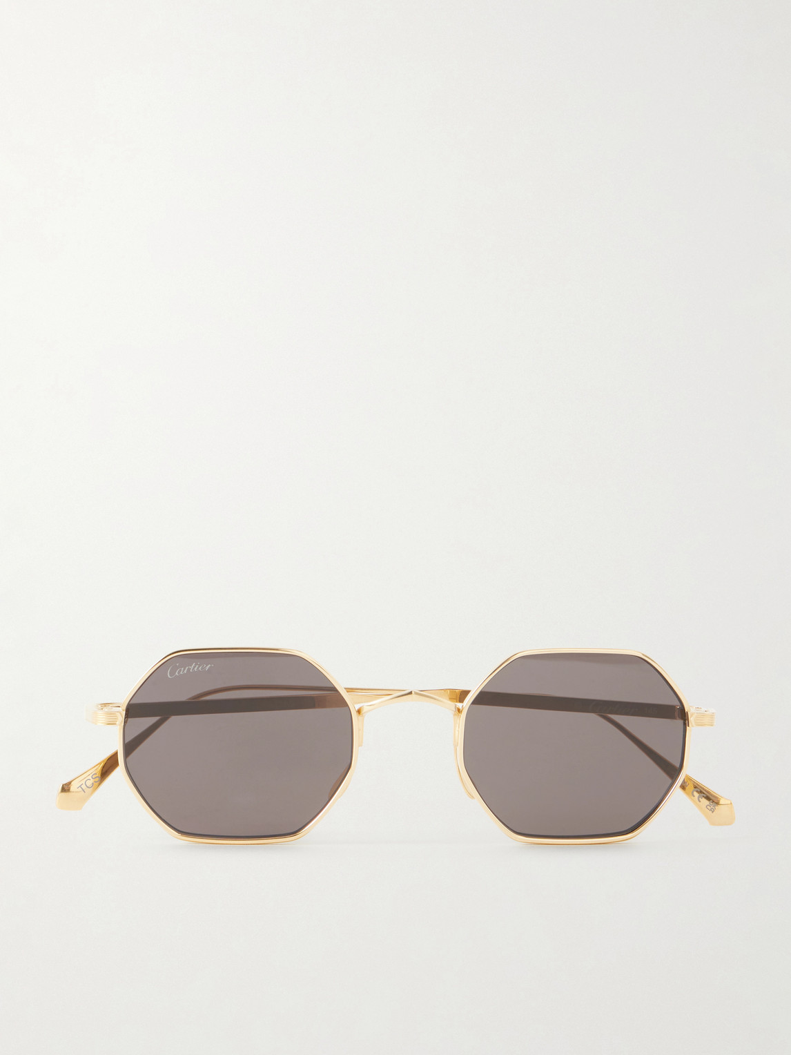 Rounded-Frame Melal Sunglasses - Men