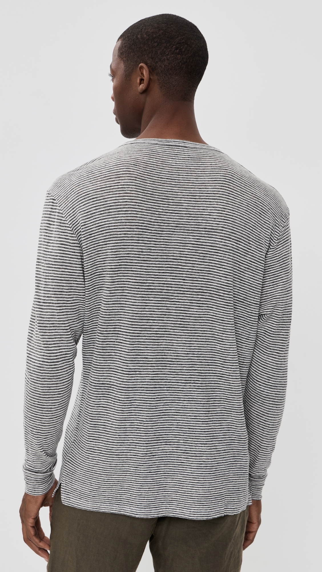 Linen Long Sleeve Sun Tee Lines