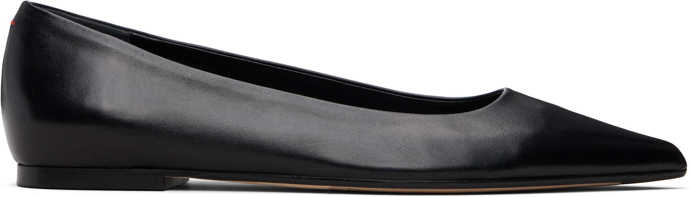 Black Cassy Pointed-Toe Flats