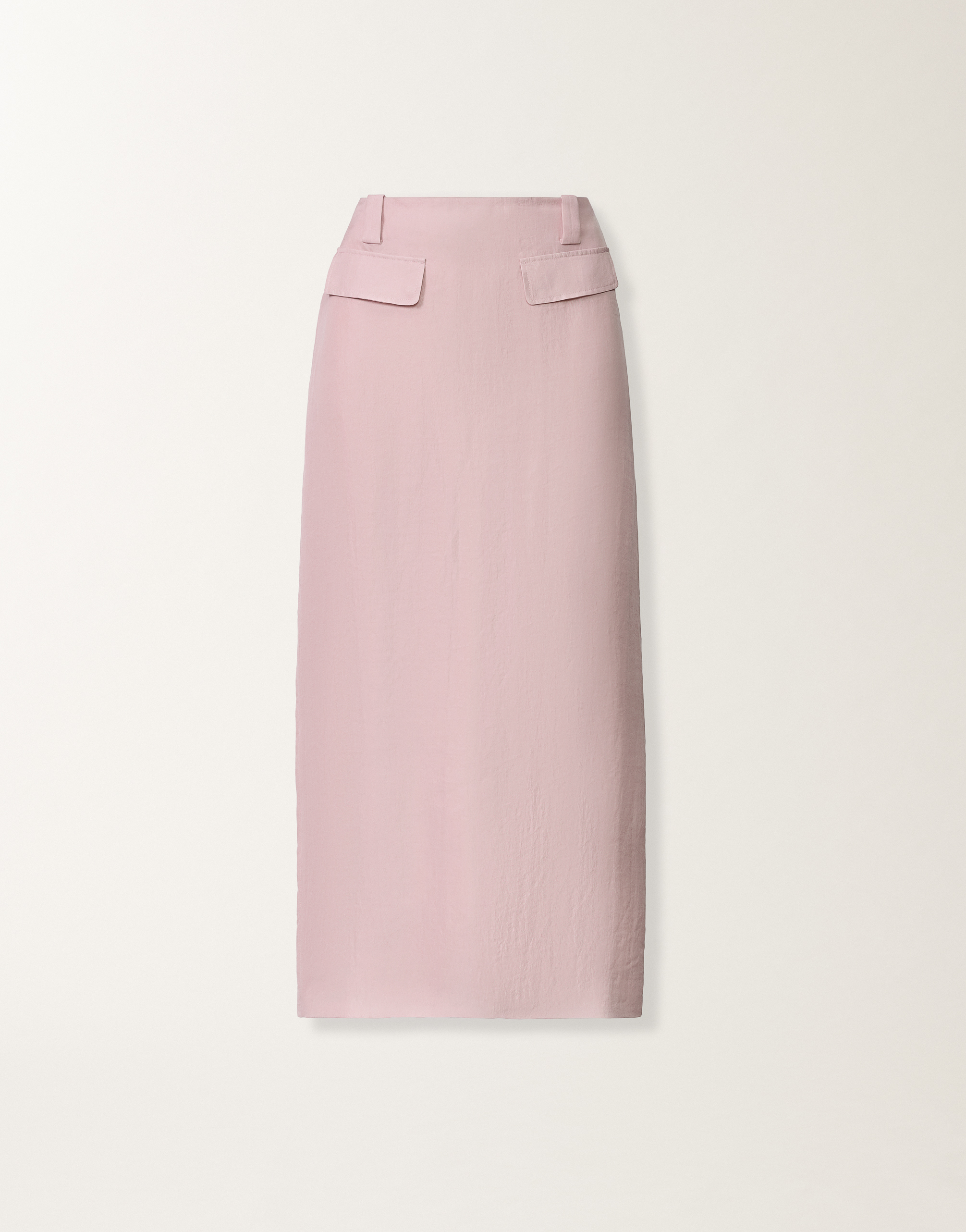 Lillac pink pencil skirt in fluid fabric