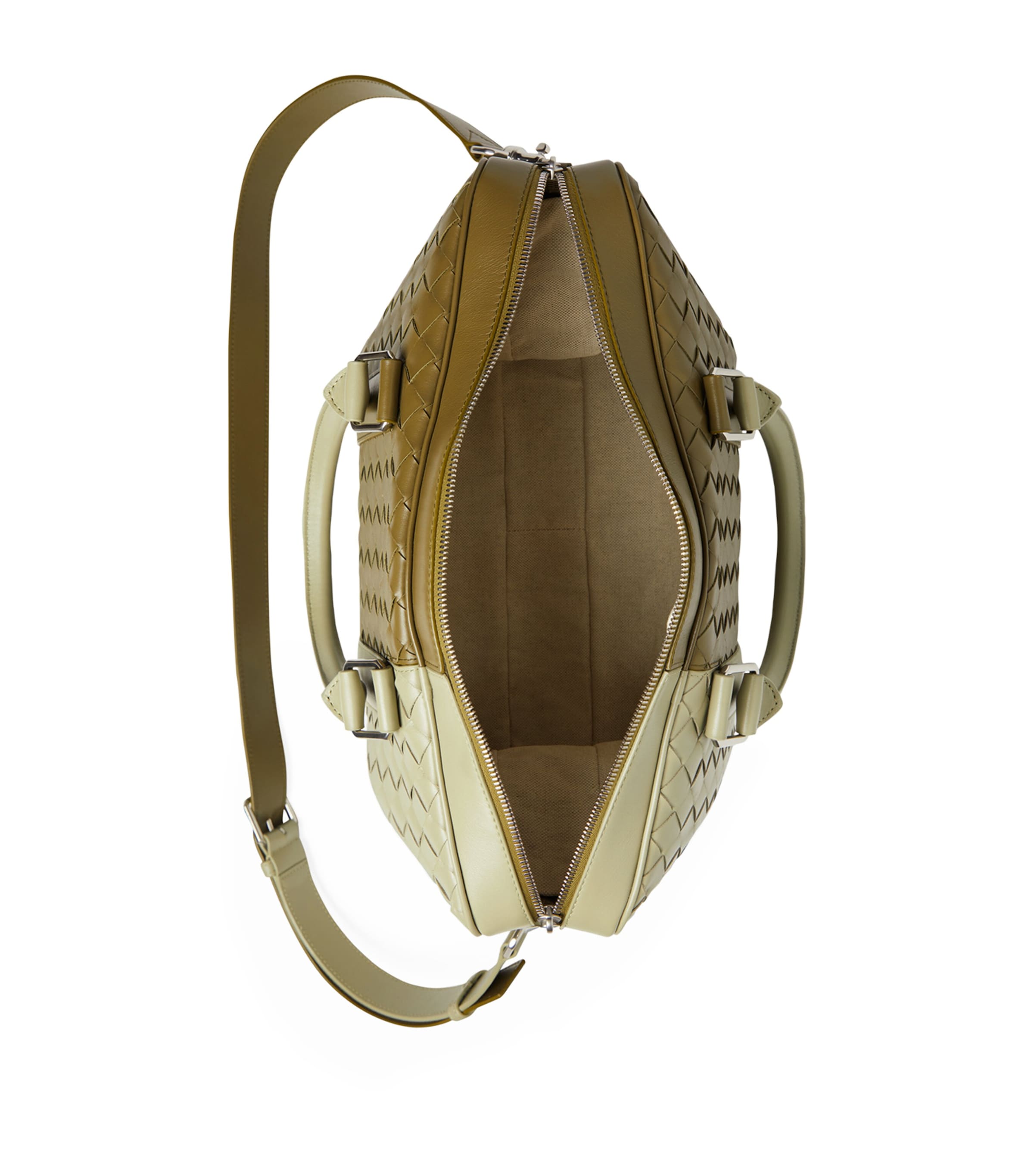 Leather Intrecciato Briefcase