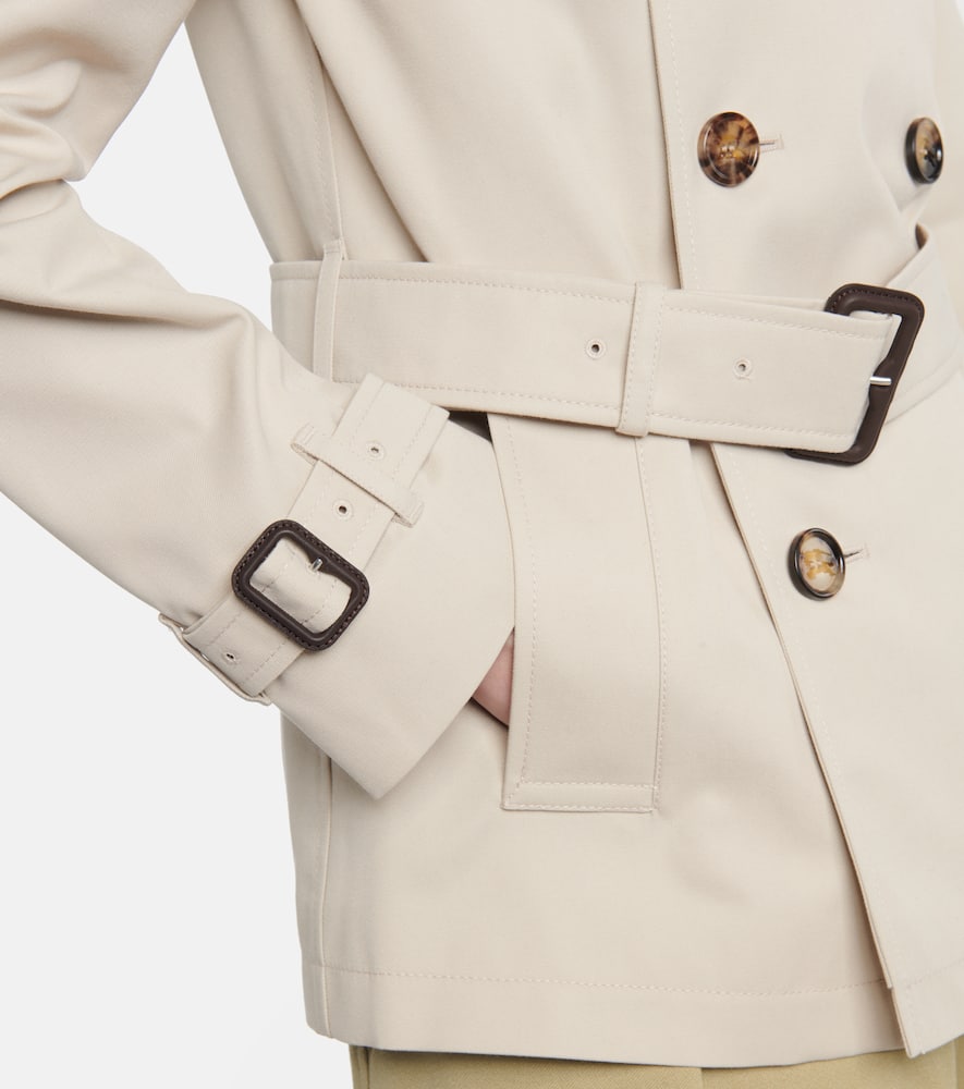 Gabardine trench coat