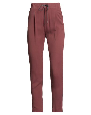 Woman Pants Brick Size 0 Acetate, Silk, Ecobrass