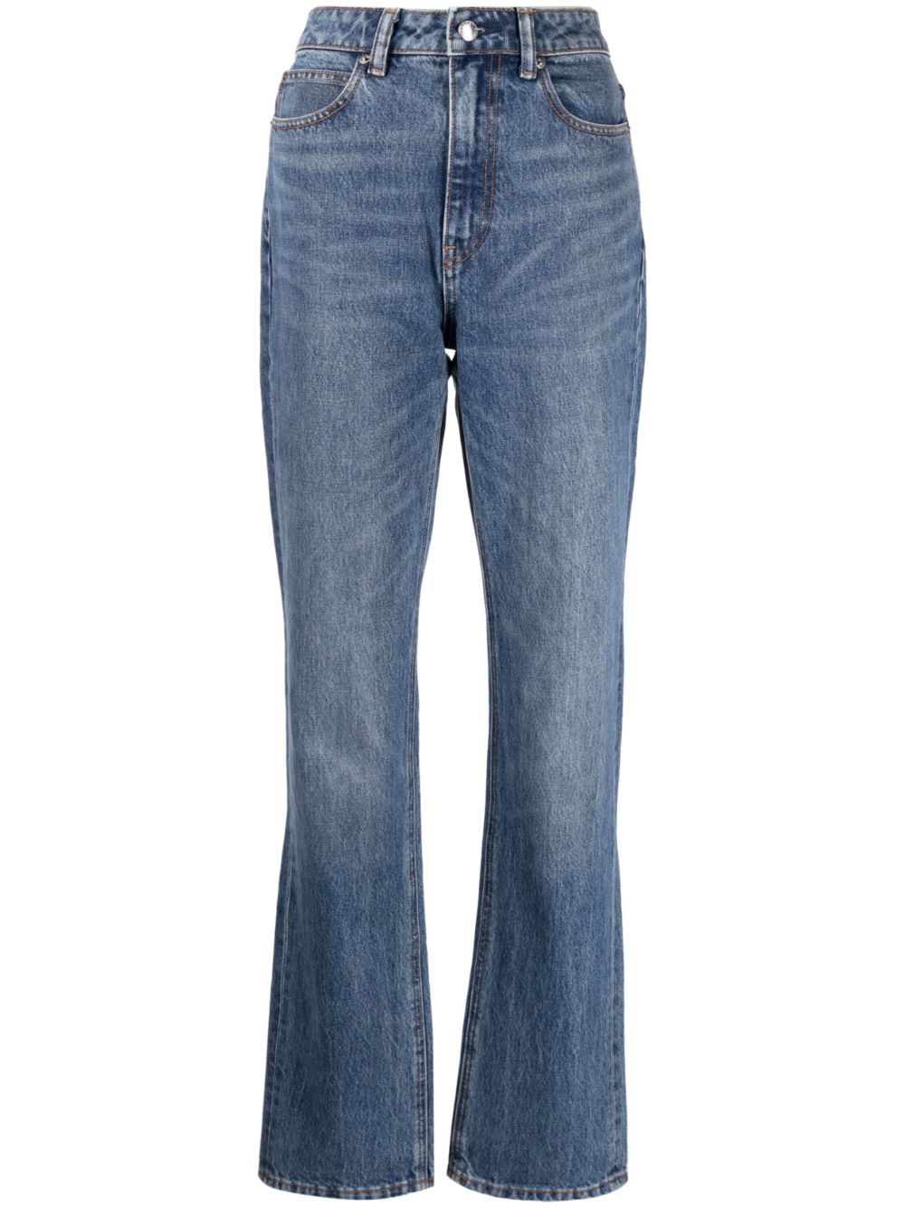 Stacked high-rise slim jeans - Blue