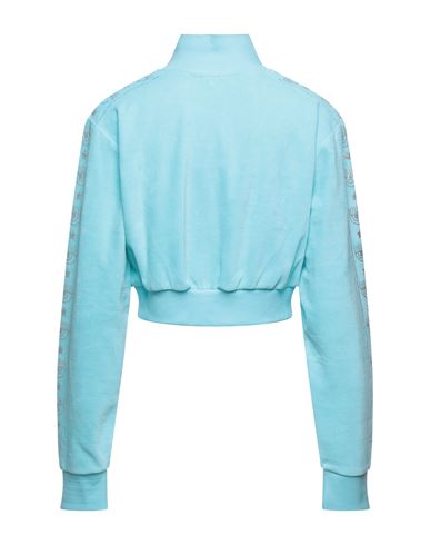 Woman Sweatshirt Sky blue Size S Cotton, Polyester