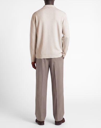 Man Shirt Off white Size M Linen, Cotton