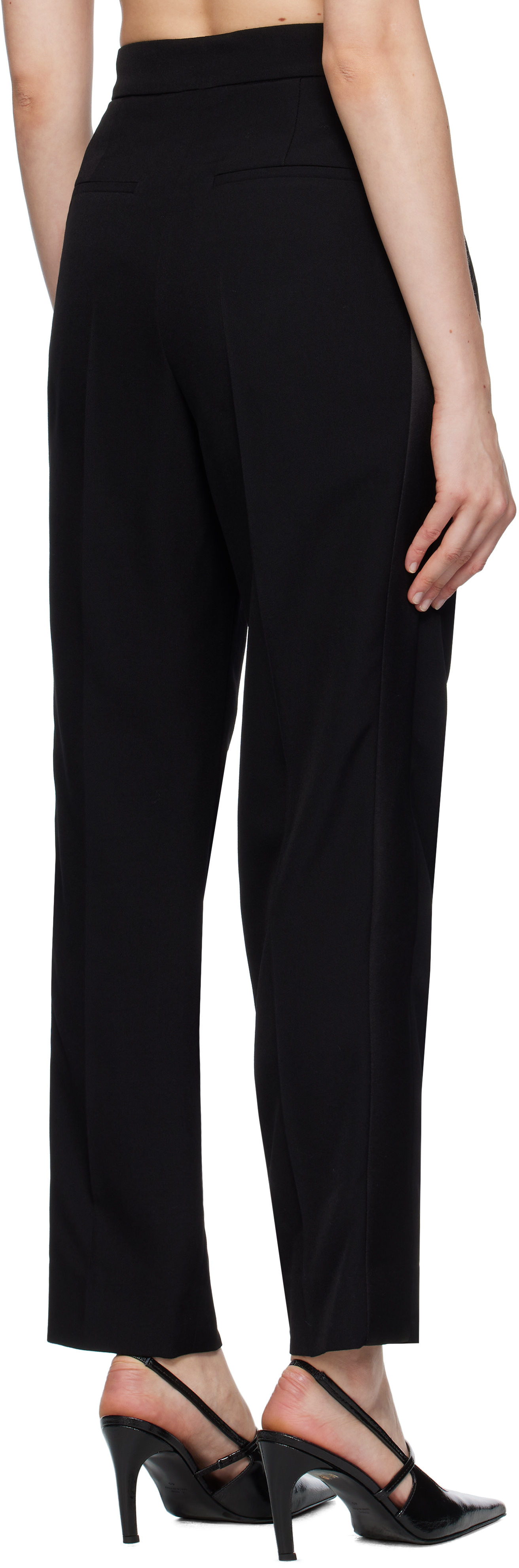 Black Straight Trousers