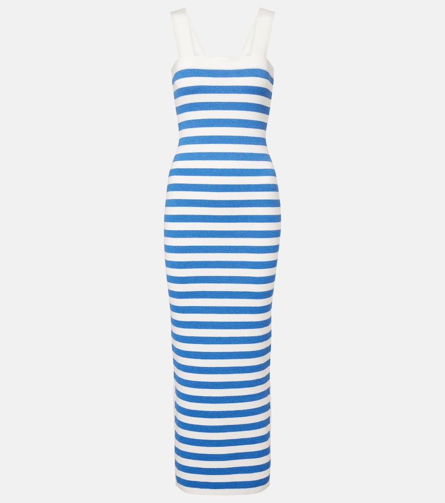Ari striped knitted maxi dress