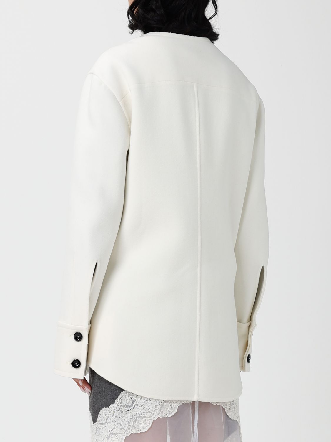 Trench Coat Woman color White
