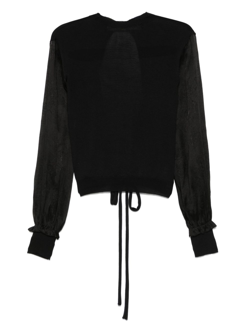Long sleeve blouse - 99 BLACK