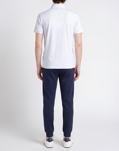 Man Polo shirt White Size XXL Cotton, Elastane