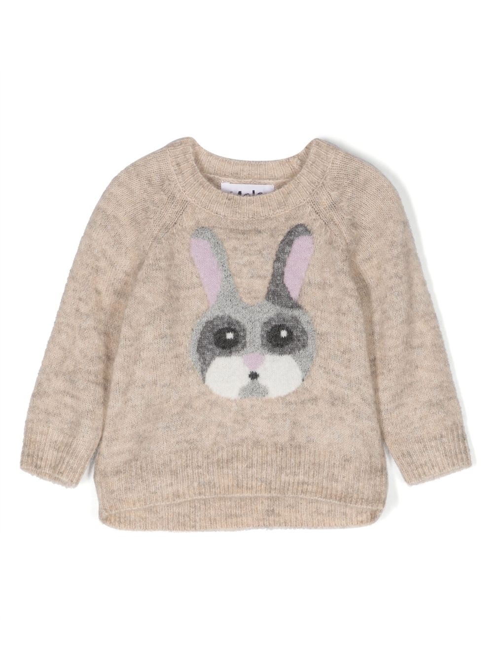 Gilby patterned intarsia-knit jumper - Neutrals