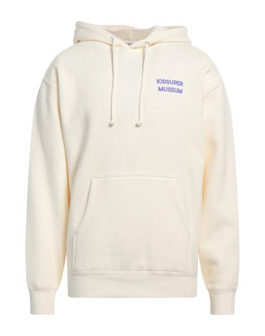 Man Sweatshirt Beige Size S Cotton, Polyester