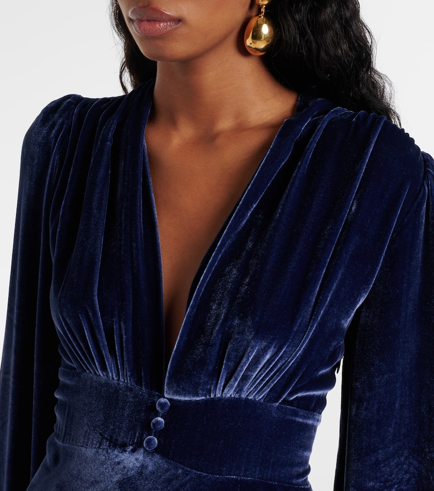 Emery velvet maxi dress