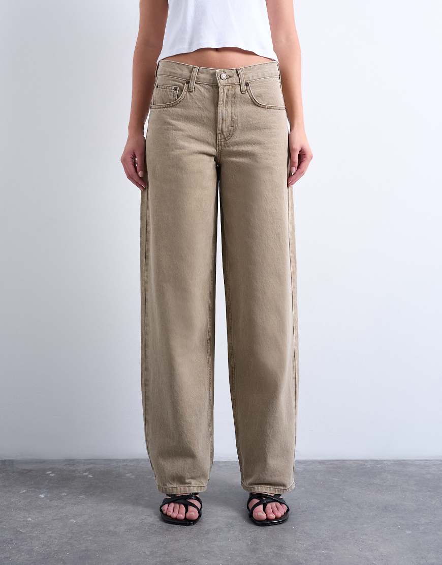 Cinch low rise relaxed jean in latte-Brown