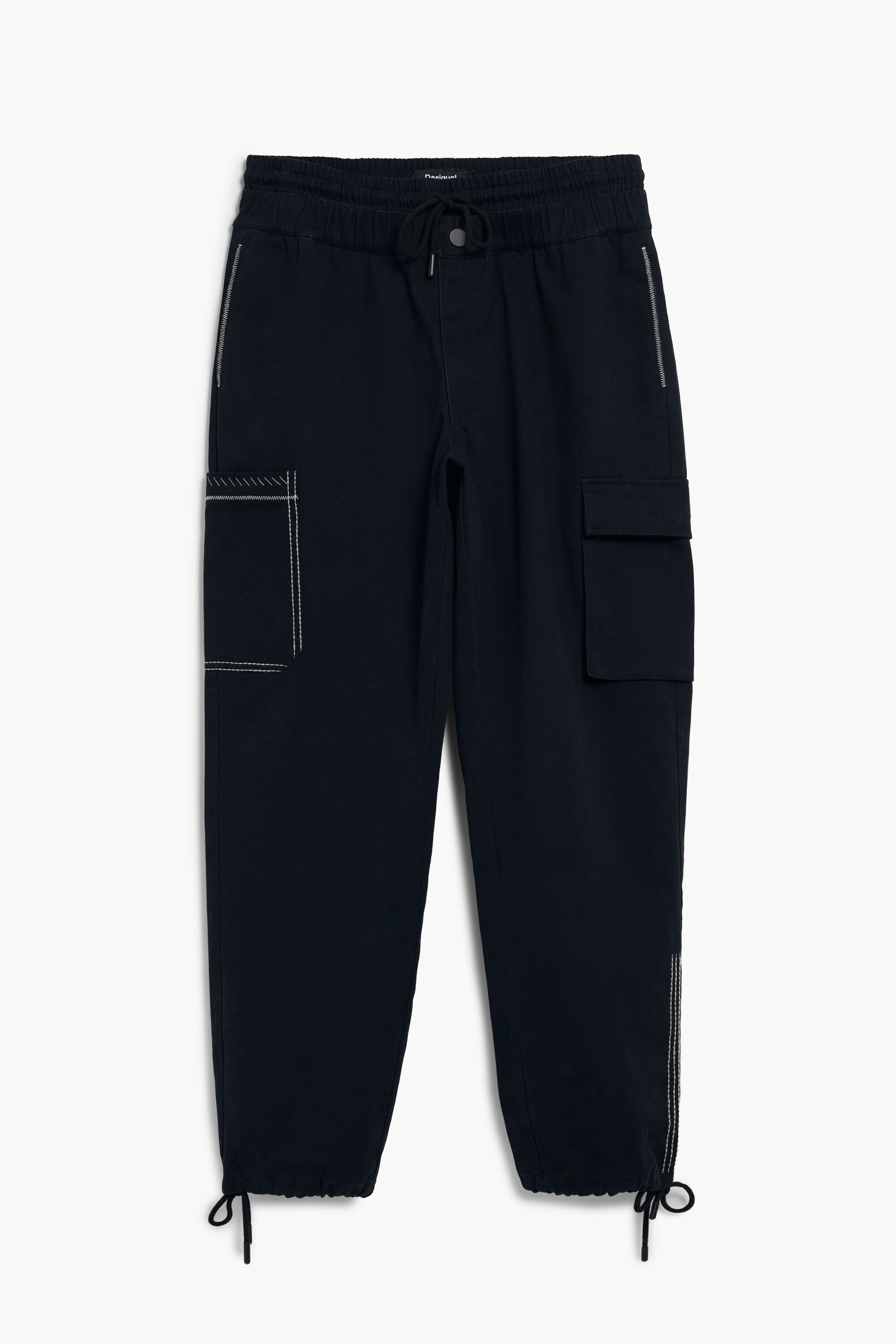 Cargo pants with drawstring