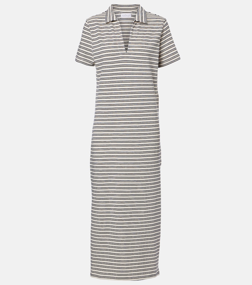 Corin striped cotton midi dress
