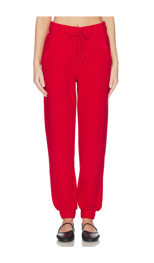 Negative Underwear Waffle Knit Jogger in Red. L. Also in M, S, XL/1X