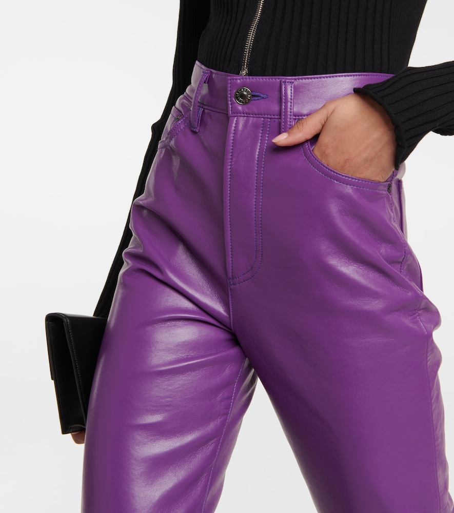 Agolde 90s Pinch high-rise faux leather pants