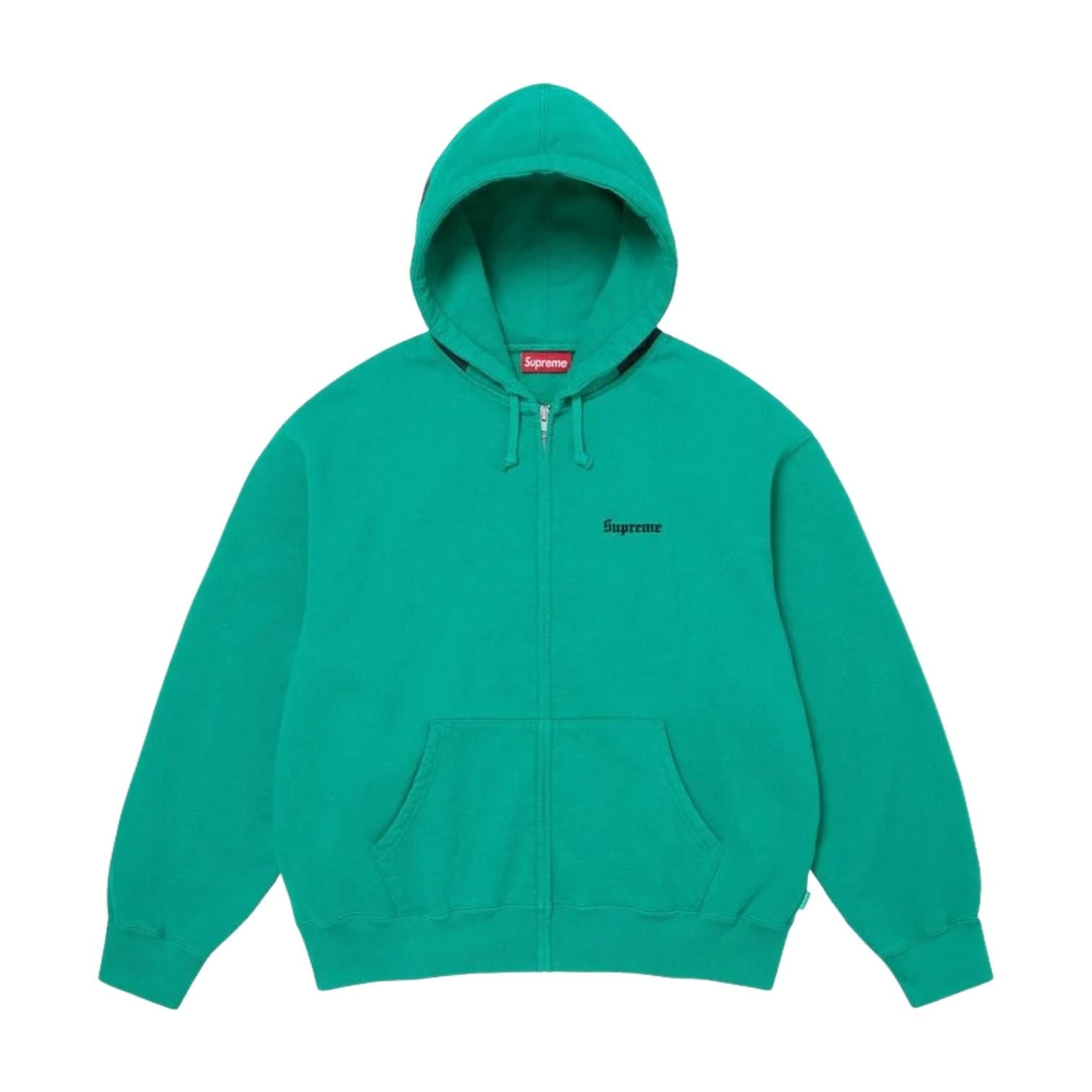 SS26 Paris Is Burning Zip Up Hooded Sweatshirt 'Teal'