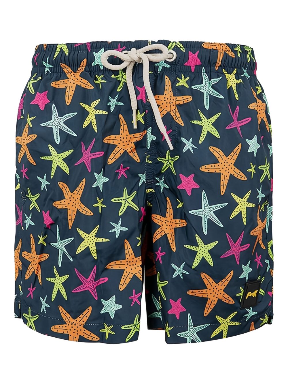 Starfish-print swim shorts - Blue
