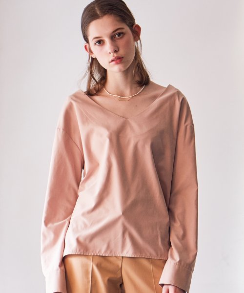 LS V-NECK BLOUSE