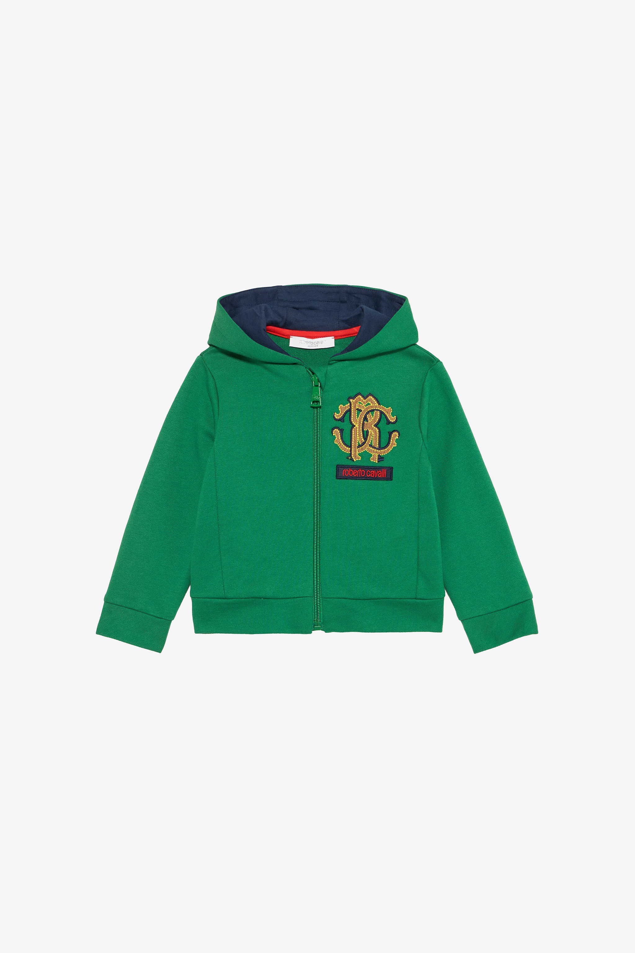 Green Hoodie With Rc Monogram