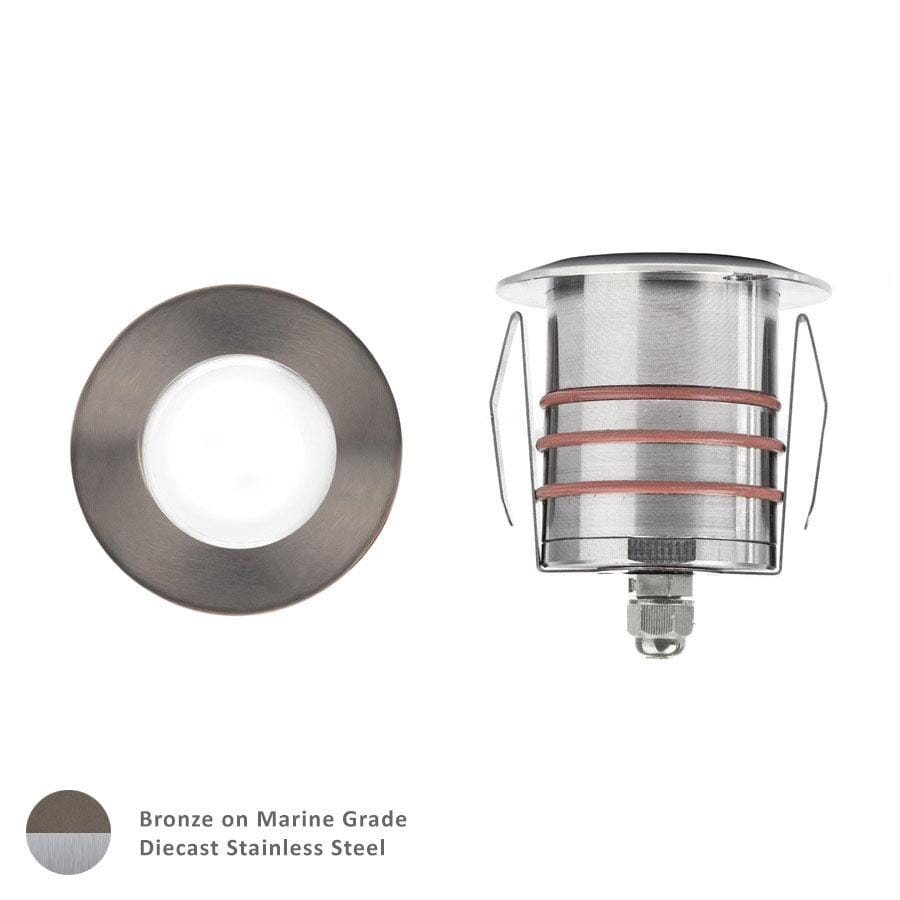 WAC Lighting 1-Light LED 2" 12V Indicator Light in Bronzed Stainless Stee