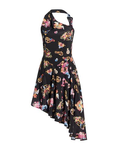 Woman Midi dress Black Size 10 Polyester